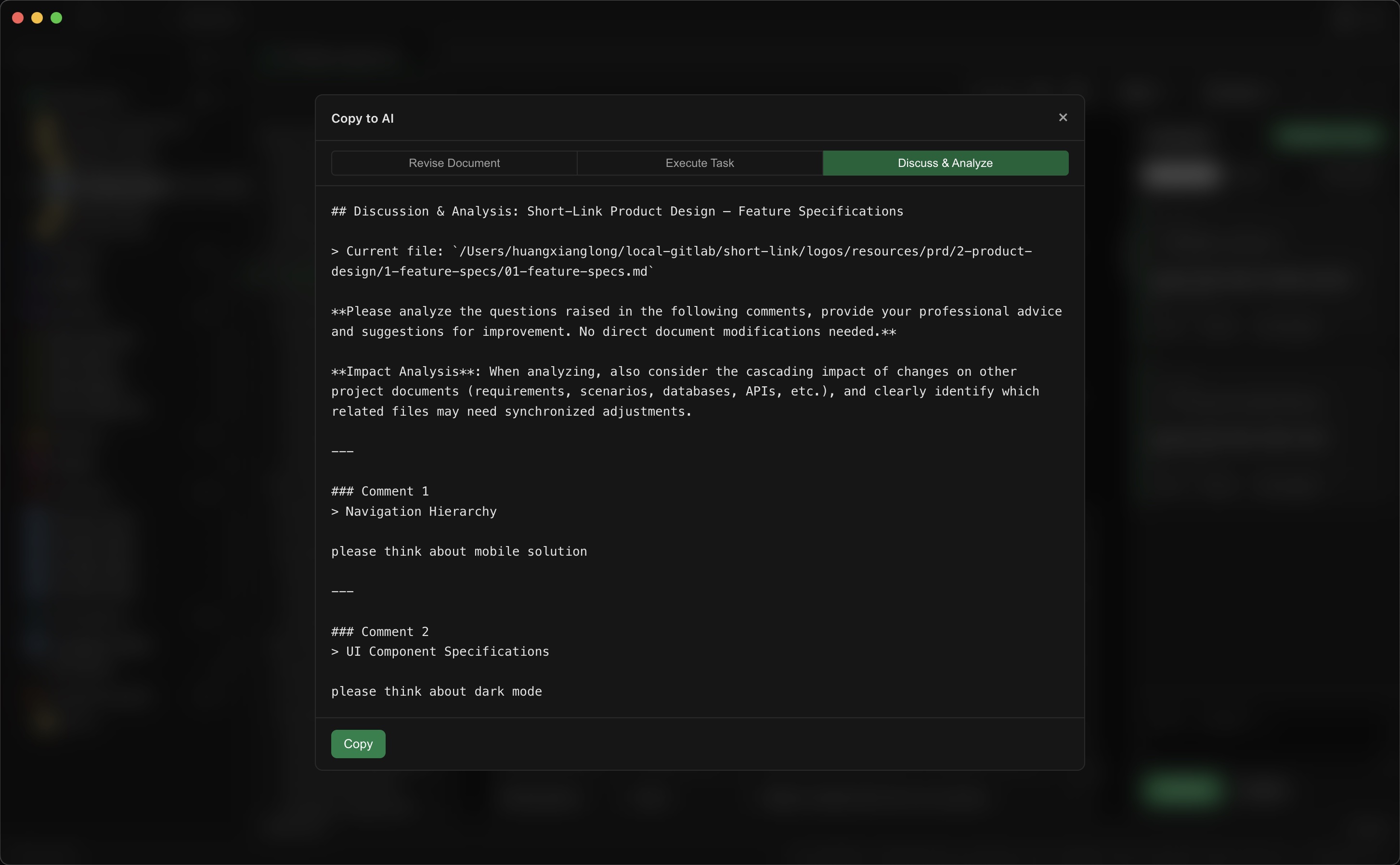 RunLogos Comment-to-Prompt